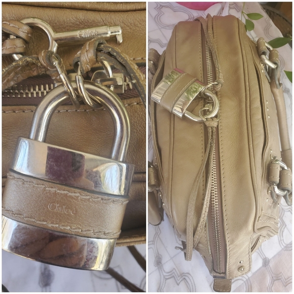 AUTHENTIC Stunning Chloe Paddington Metallic Gold - Picture 6 of 8